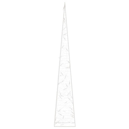 dekorativ LED-lyskegle akryl 90 cm blå