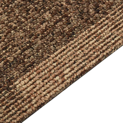 Gulvtæppe 20 pcs Brun 50 x 50 cm PP
