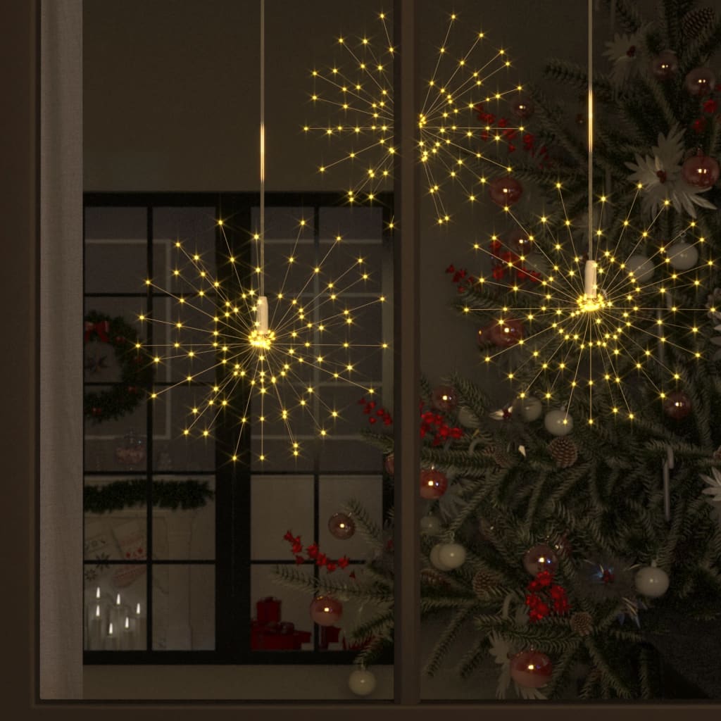 udendørslys fyrværkeridesign 10 stk. 20 cm 1400 LED varm hvid