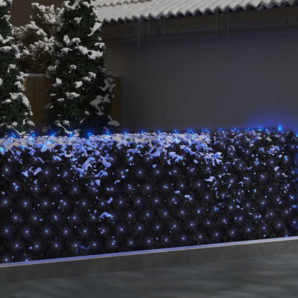 lysnet 3x3 m 306 LED'er inde/ude blåt lys