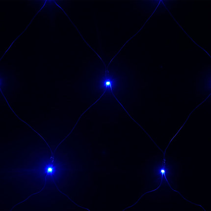lysnet 3x3 m 306 LED'er inde/ude blåt lys