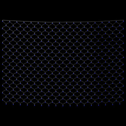 lysnet 4x4 m 544 LED'er inde/ude blåt lys