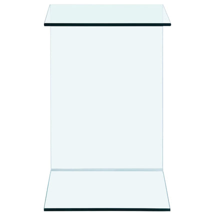 sidebord 40x40x60 cm hærdet glas