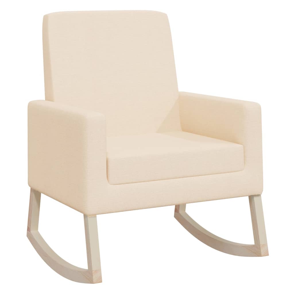 gyngestol stof cremefarvet