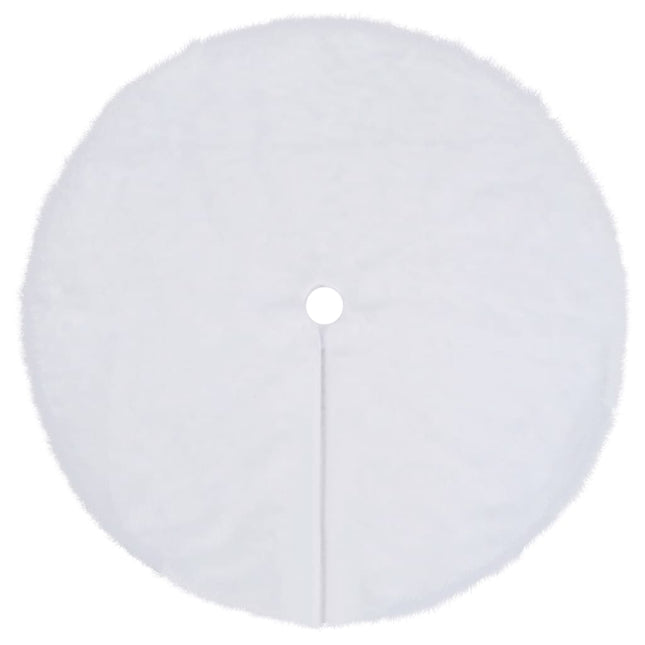 juletræsnederdel hvid 122 cm kunstpels