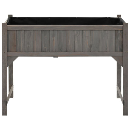 højbed med drivhus 110x54x120 cm massivt grantræ