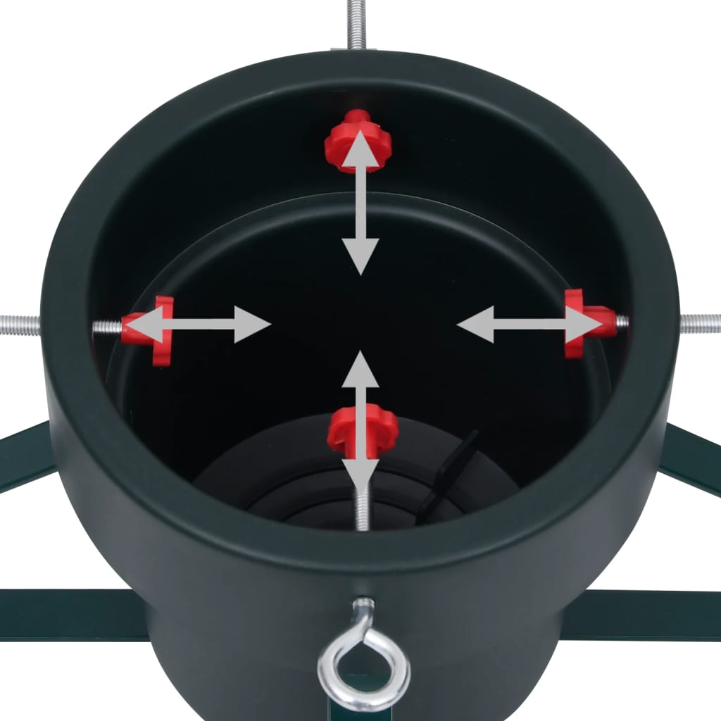 juletræsfod 46x46x19 cm sort