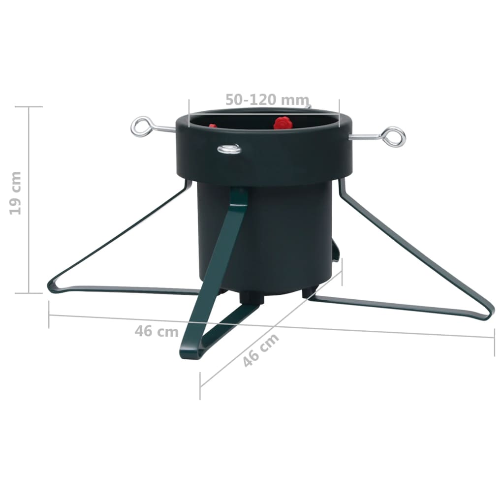 juletræsfod 46x46x19 cm sort