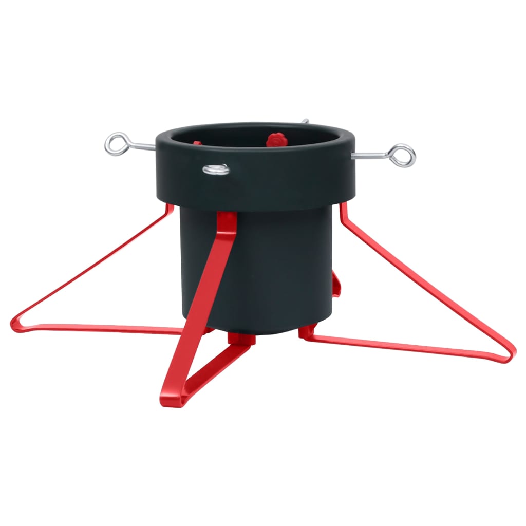 juletræsfod 46x46x19 cm grøn og rød