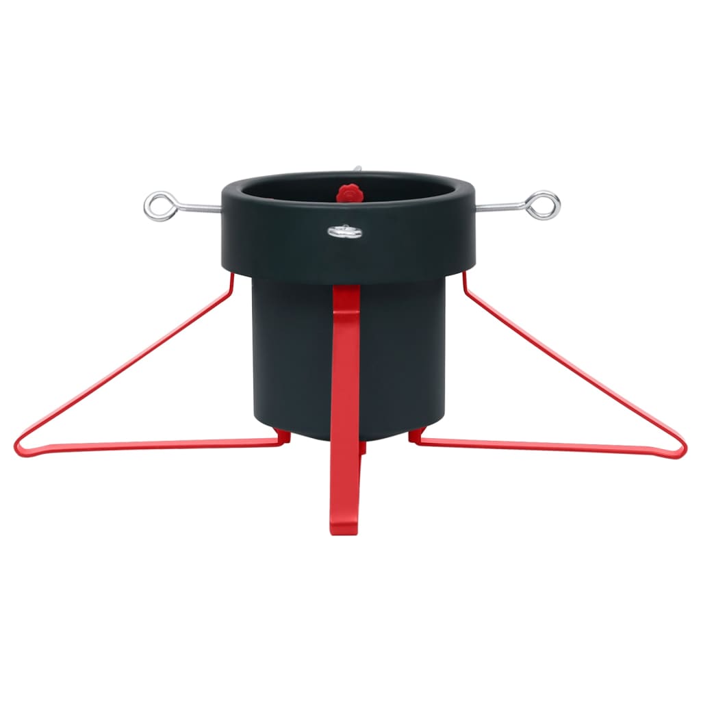 juletræsfod 46x46x19 cm grøn og rød