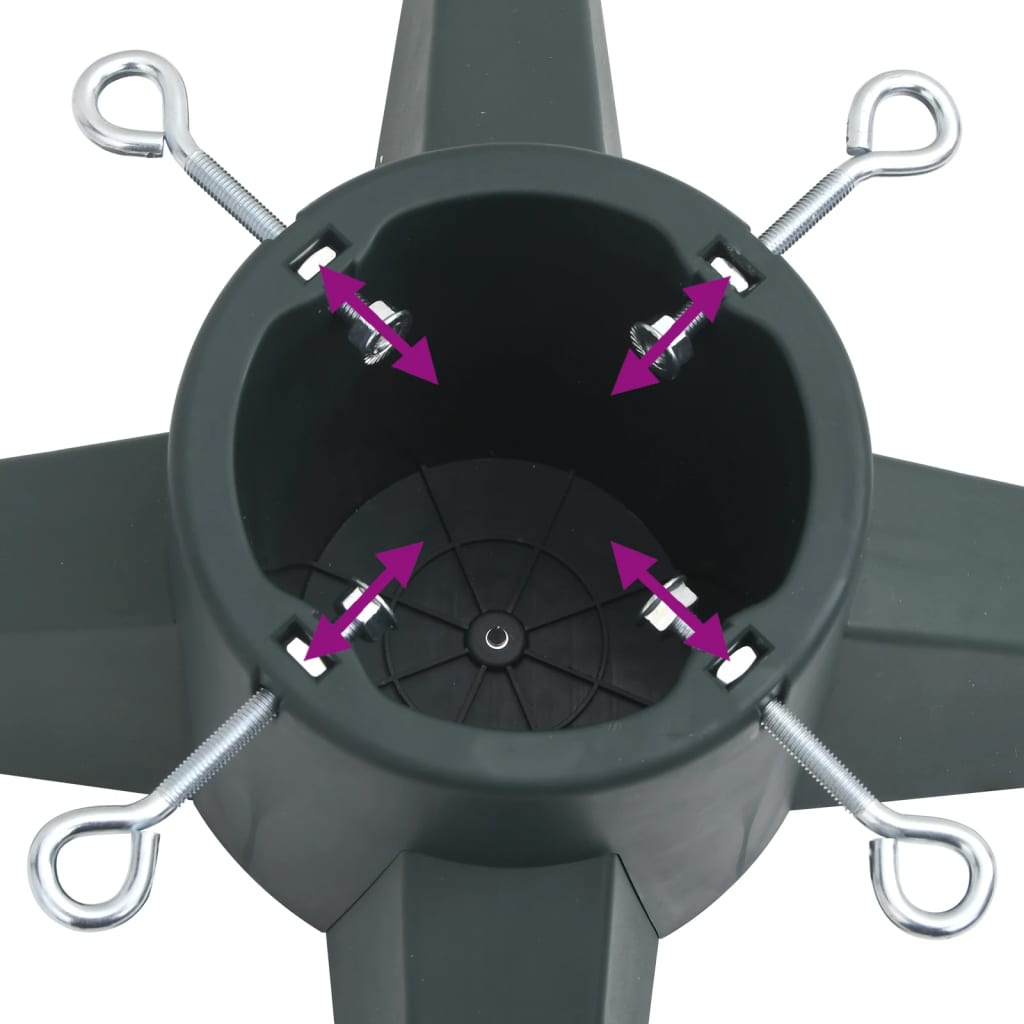 juletræsfod 55,5x55,5x15 cm grøn