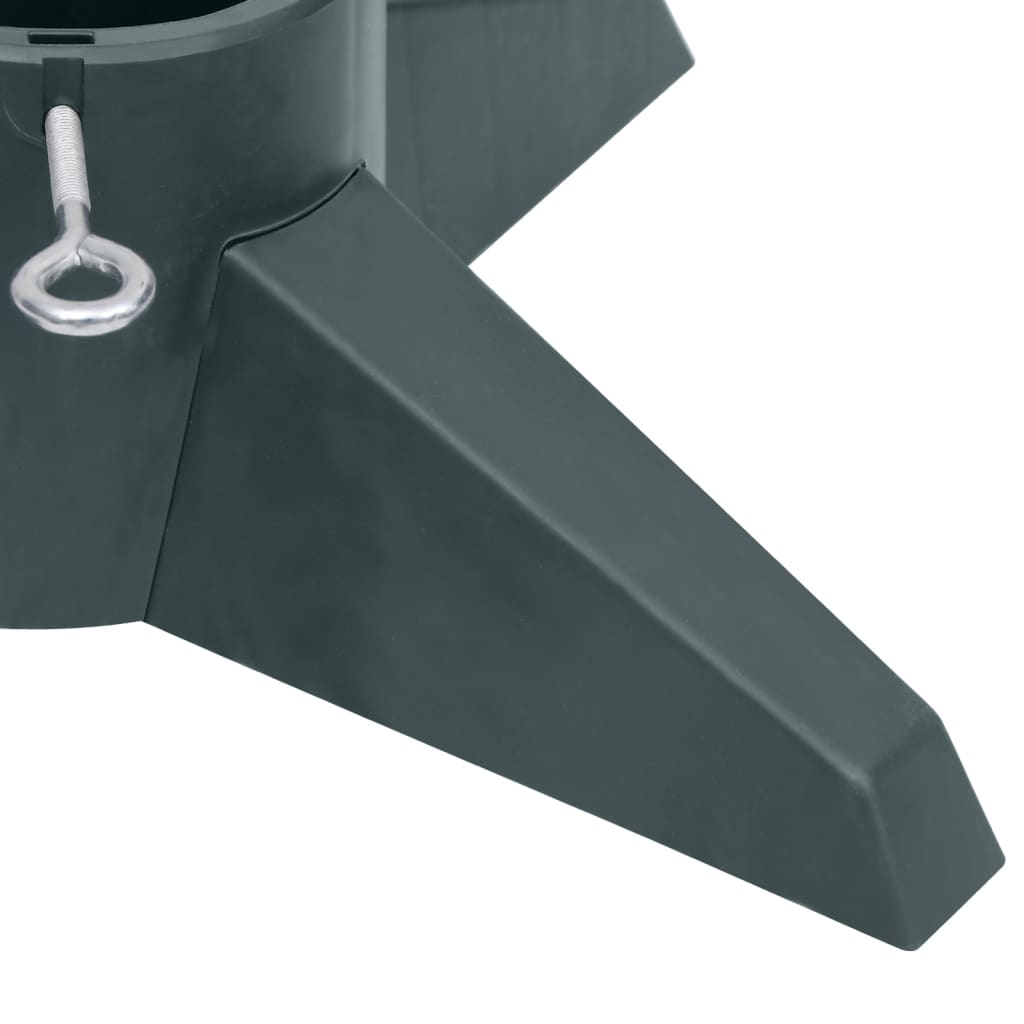 juletræsfod 55,5x55,5x15 cm grøn