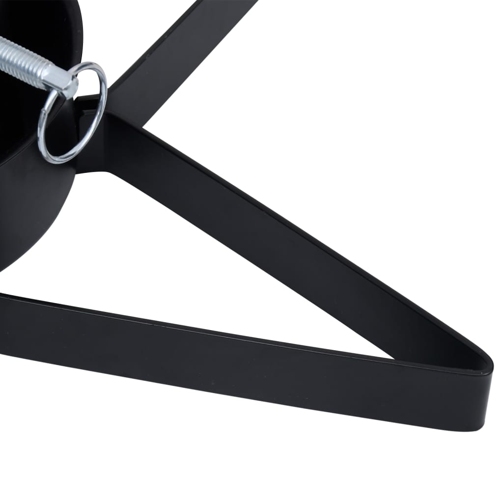 juletræsfod 47x47x13,5 cm sort