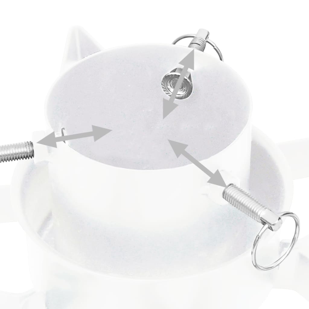 juletræsfod 47x47x13,5 cm hvid