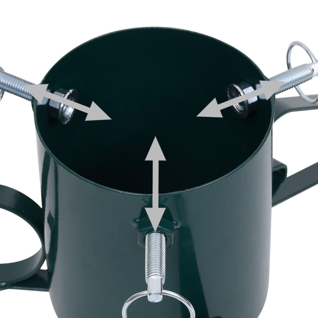 juletræsfod 58x58x21 cm grøn