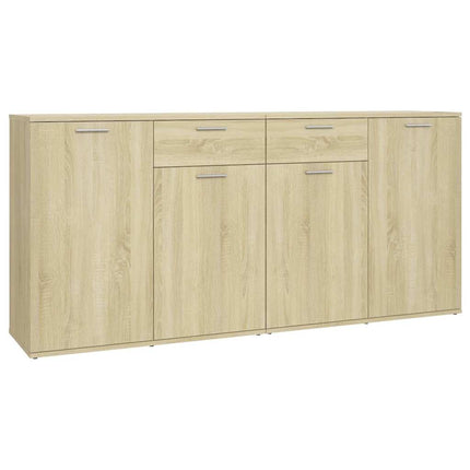 skænk 160x36x75 cm konstrueret træ sonoma-eg