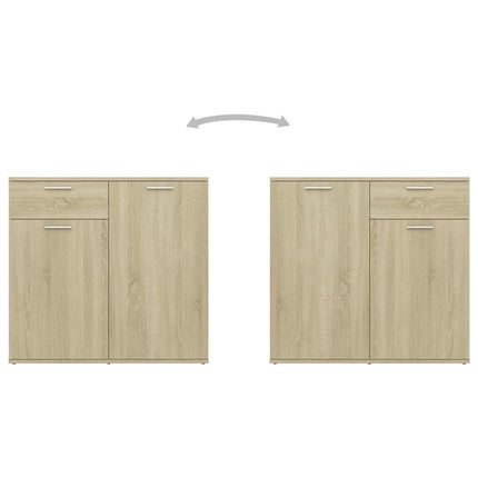 skænk 160x36x75 cm konstrueret træ sonoma-eg