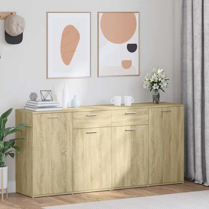 skænk 160x36x75 cm konstrueret træ sonoma-eg