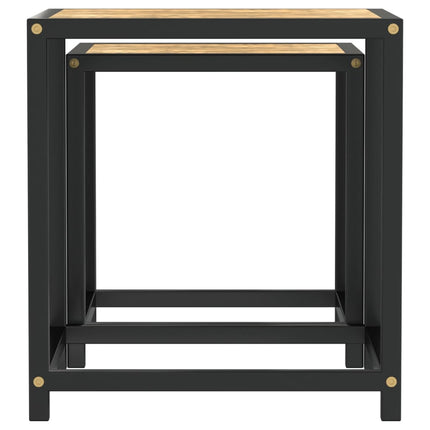 sideborde 2 stk. MDF sort og gul