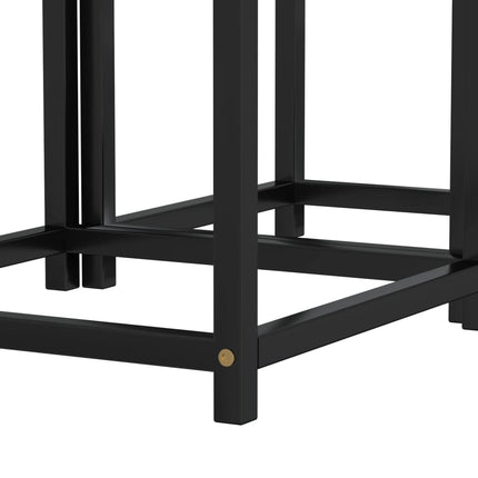 sideborde 2 stk. MDF sort og gul