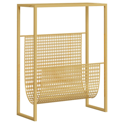 magasinholder 35x15x45 cm stål guldfarvet