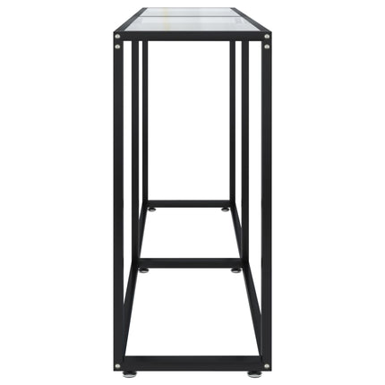 konsolbord 140x35x75,5 cm hærdet glas transparent