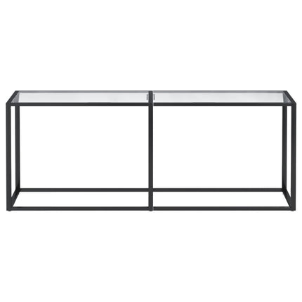 konsolbord 200x35x75,5 cm hærdet glas transparent