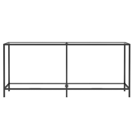 konsolbord 180x35x75,5 cm hærdet glas transparent