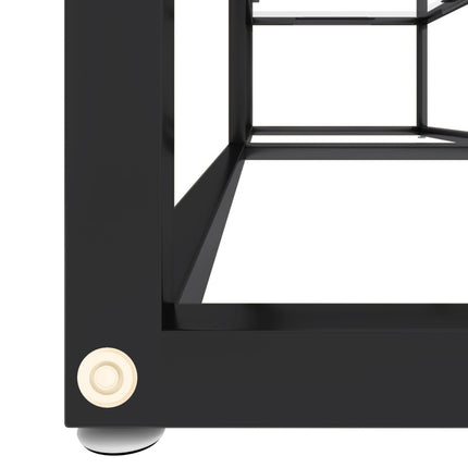 tv-bord 140x40x40,5 cm hærdet glas transparent