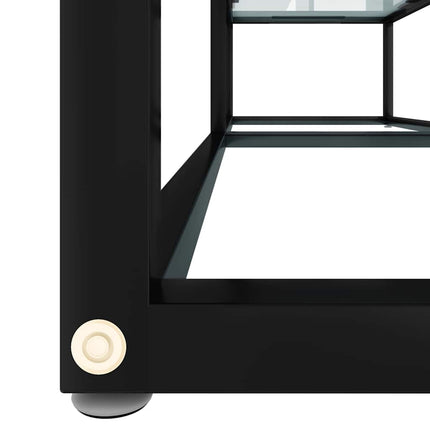 tv-bord 140x40x40,5 cm hærdet glas marmoreffekt hvid
