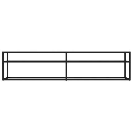 tv-bord 180x40x40,5 cm hærdet glas transparent
