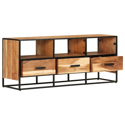 tv-skab 110x30x45 cm massivt akacietræ