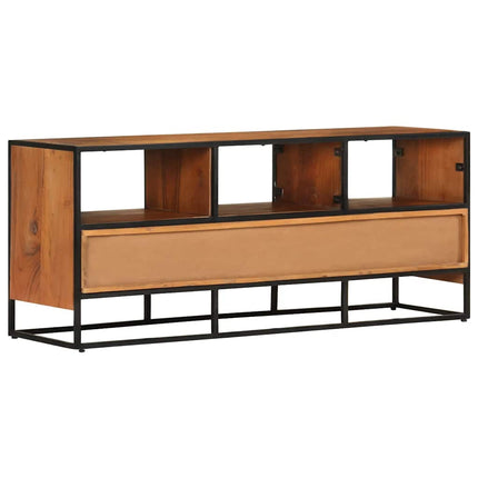 tv-skab 110x30x45 cm massivt akacietræ