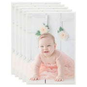 billedrammer 5 stk. til bord 21x29,7 cm MDF sølvfarvet