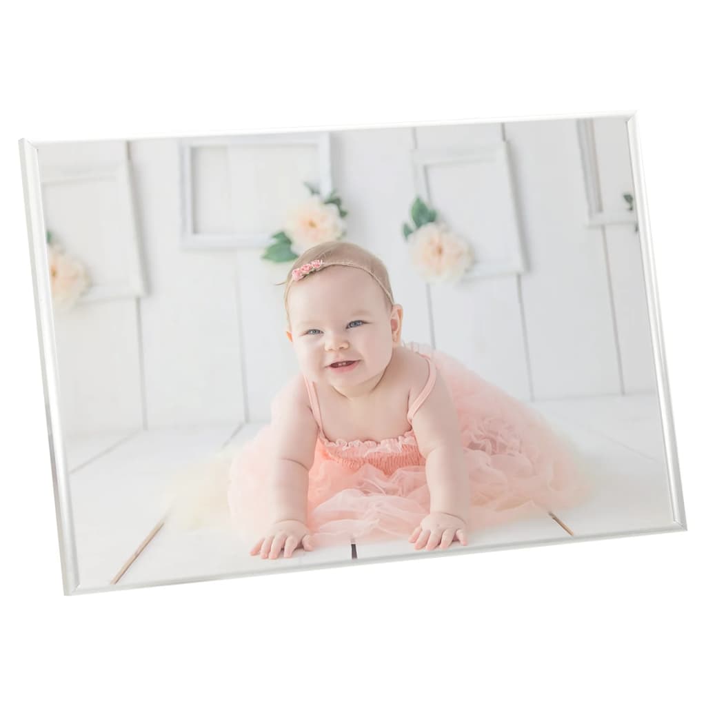 billedrammer 5 stk. til bord 21x29,7 cm MDF sølvfarvet