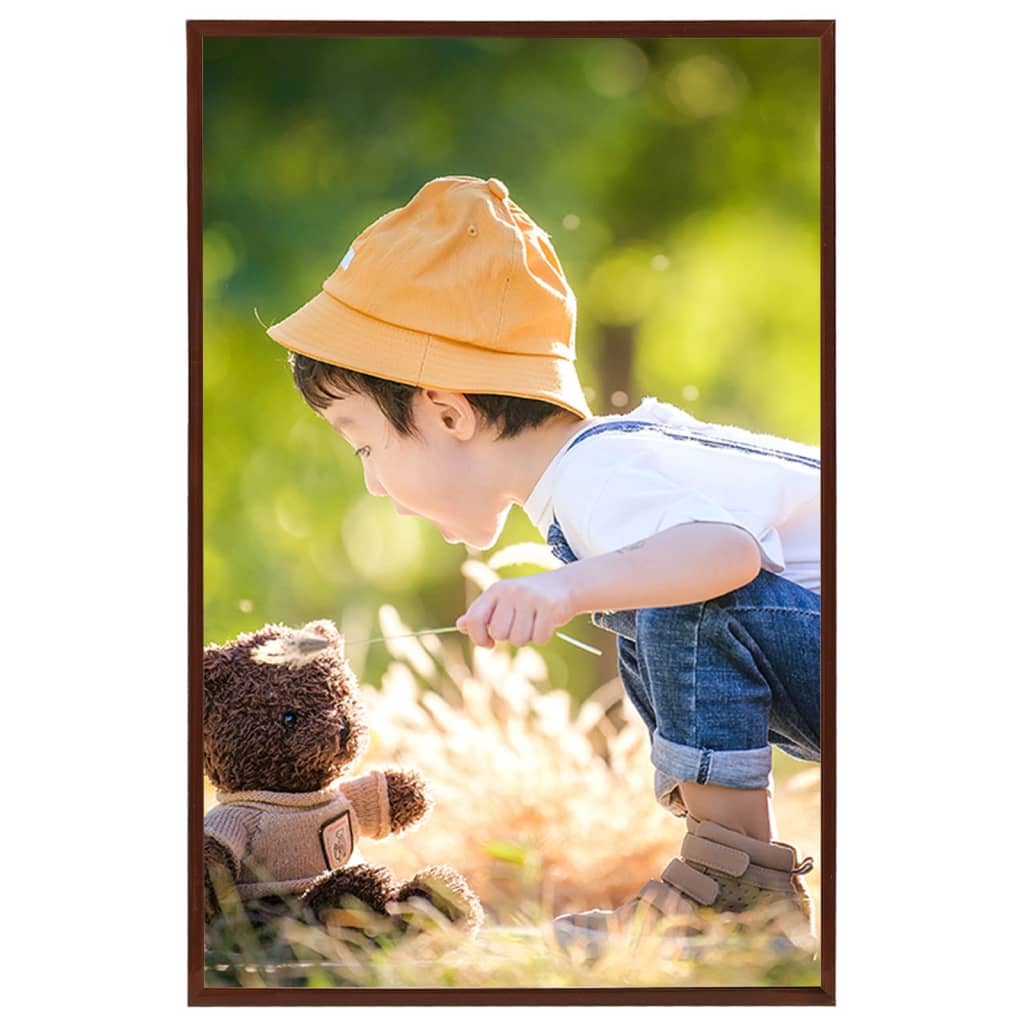 billedrammer 3 stk. til væg/bord 70x90 cm MDF bronzefarvet