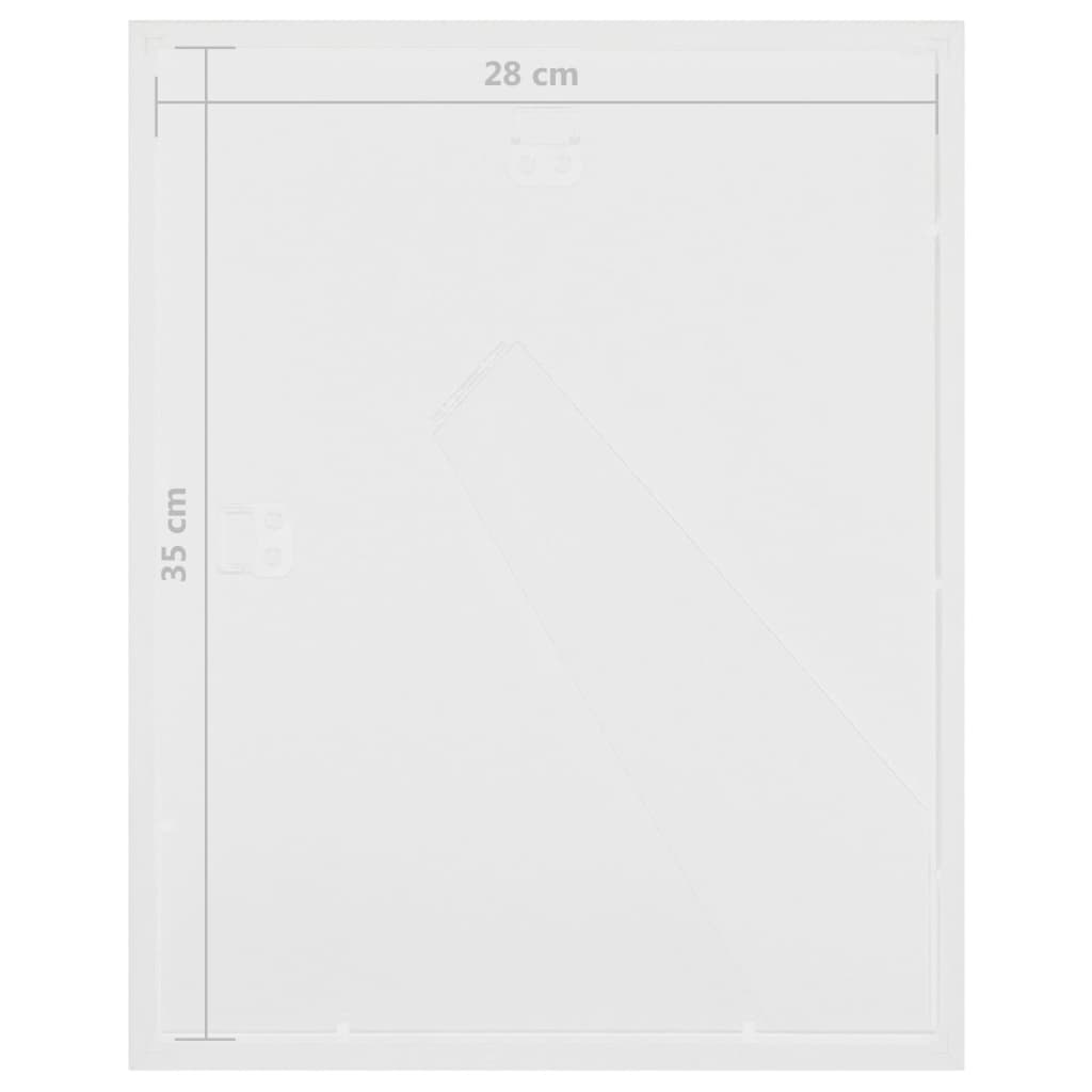 3D-billedrammer 3 stk. 28x35 cm til 4x(10x15 cm) billede hvid