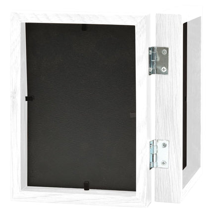 folderamme til 2 billeder 2x(13x18 cm) hvid