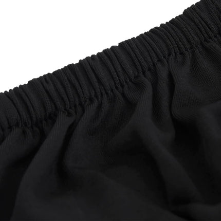 elastisk sofabetræk polyesterjersey sort