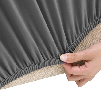 elastisk sofabetræk polyesterjersey antracitgrå