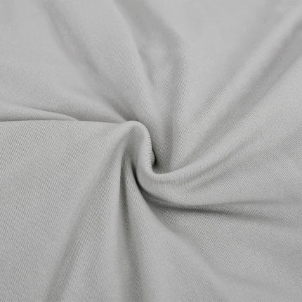 elastisk 3-personers sofabetræk polyesterjersey grå