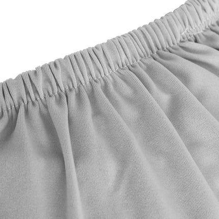 elastisk 3-personers sofabetræk polyesterjersey grå