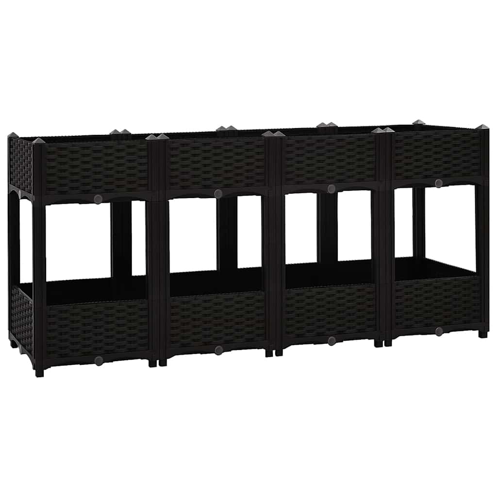 højbed 160x40x71 cm polypropylen