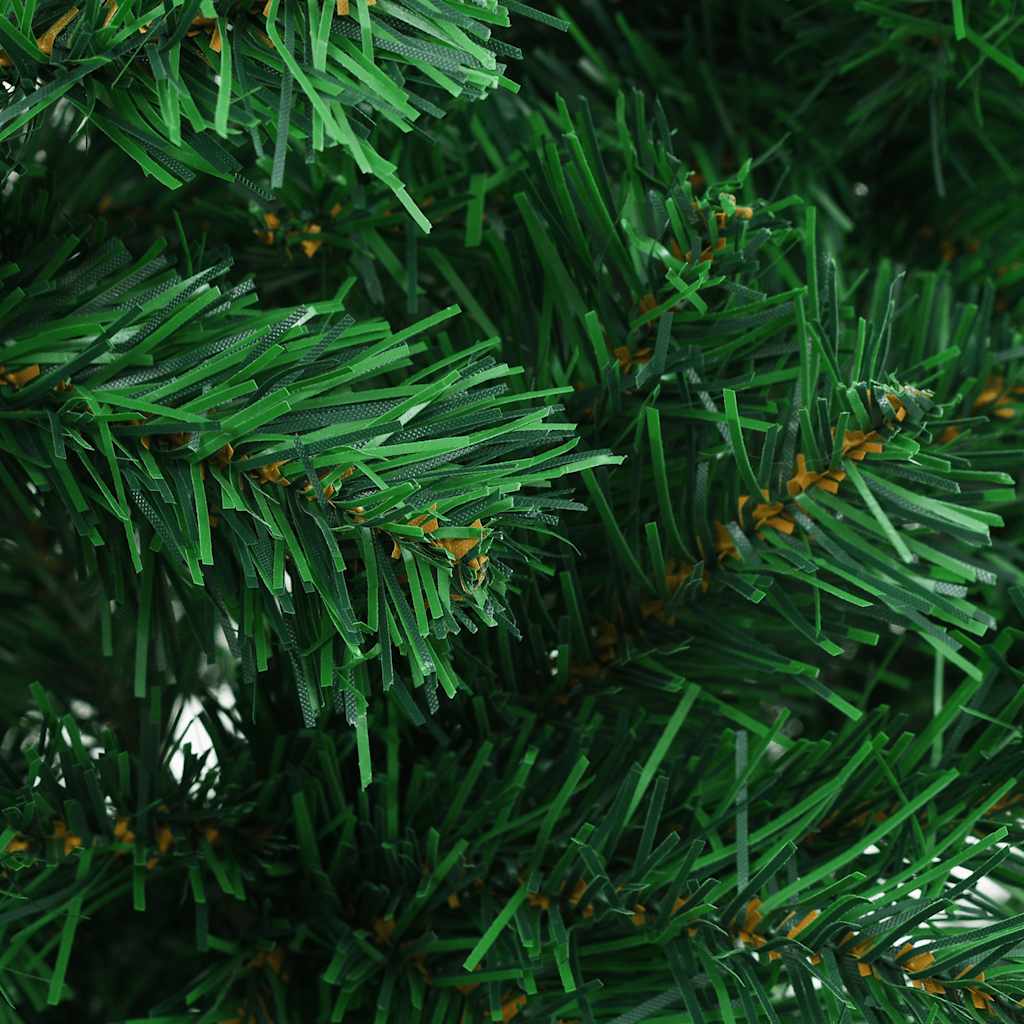 kunstigt juletræ med lys og kuglesæt 150 cm 380 grene