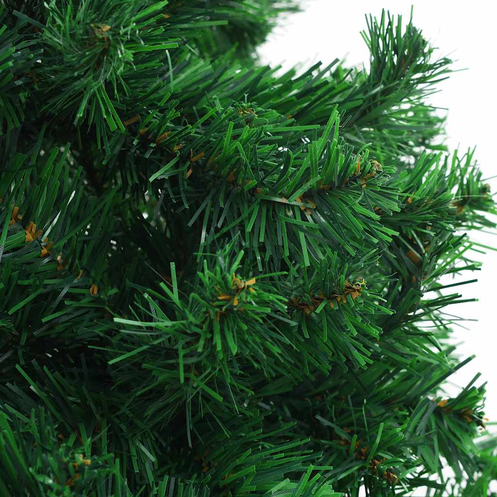 kunstigt juletræ med lys og kuglesæt 150 cm 380 grene