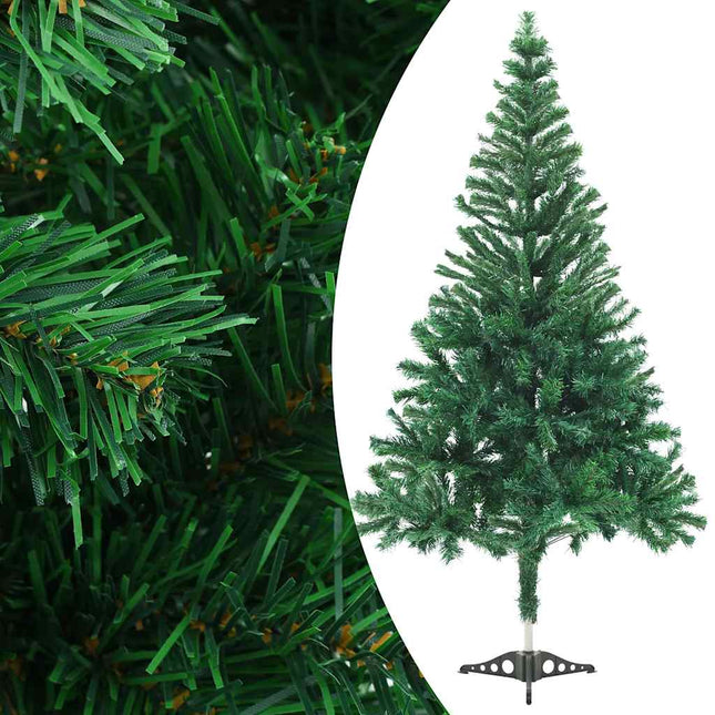 kunstigt juletræ med lys og kuglesæt 180 cm 564 grene