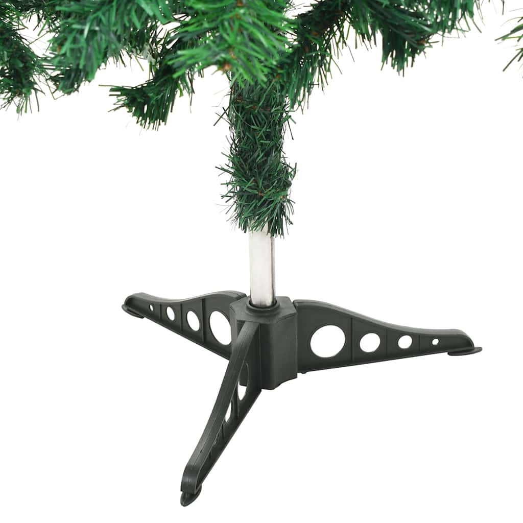 kunstigt juletræ med lys og kuglesæt 180 cm 564 grene