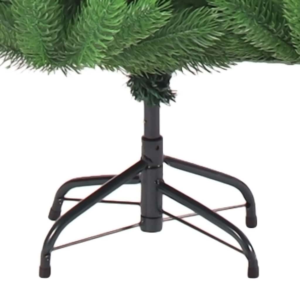 kunstigt juletræ nordmannsgran LED og kuglesæt 180 cm grøn