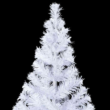 kunstigt juletræ med lys og kuglesæt 210 cm 910 grene