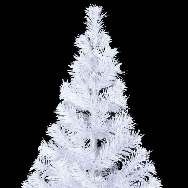 kunstigt juletræ med lys og kuglesæt 210 cm 910 grene
